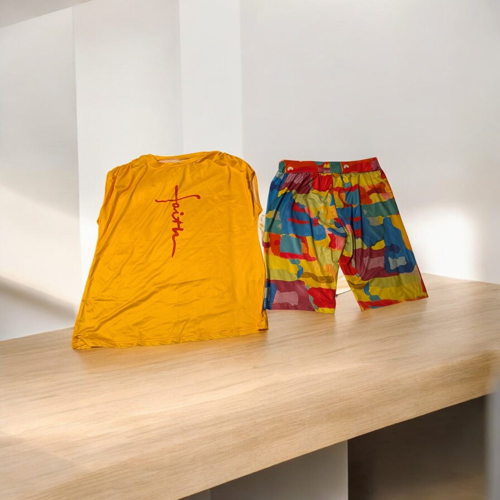 Colorful Patterned  Women Shorts